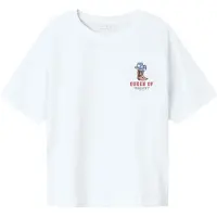 Name it KIDS T-shirt wit Meisjes Stretchkatoen Ronde hals Backprint - maat 122/128
