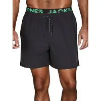 Jack & Jones Heren Short MAUI JJSWIM regular fit Zwart XXL Volwassenen