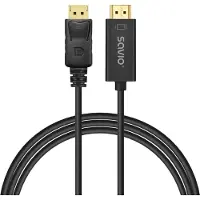 Savio Kabeladapter Displayport Naar Hdmi Voor Pc, Laptop En Monitor 1,5M