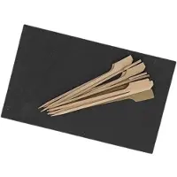 Cosy & Trendy Tapas serveerplank 18 cm met prikkers 12 cm