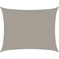 vidaXL Zonnezeil 160 g/m² rechthoekig 6x8 m HDPE lichtgrijs