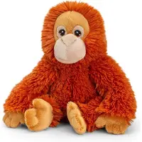 Keel Toys pluche orang-oetan knuffel 18cm duurzaam speelgoed.