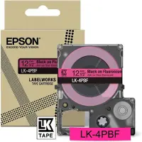 Epson LabelWorks LK-4PBF - Zwart op fluorescerend - Rol (1,2 cm x 5 m) 1 cassette(s) Hangende doos - Lintcassette - voor LabelWorks LW-C410, LW-C610