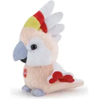 Trudi - Sweet Collection Knuffel Papegaai 11 cm - Handgemaakt in Italie - Zacht pluche - Knuffeldier voor jongens en meisjes - Roze Meerkleurig - 8x11x7 cm maat XXS