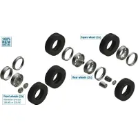Italeri Modelbouwpakket Vrachtwagens - 3909 European Tractors Tyres and Rims Plastic - 1:24 - Modelbouw
