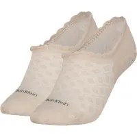 Calvin Klein Enkelsokken CK WOMEN FOOTIE HIGH CUT 2P DIAMOND (2 paar)