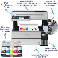 Epson - Ecotank ET-5185 Inkjet A4 4800 X 1200 Dpi 37 Ppm Wi-Fi