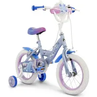 HUFFY Disney Frozen 2 Kinderfiets - Meisjes - 14 inch - Blauw/Paars - Twee handremmen