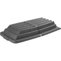 Rubbermaid Deksel voor kiepbak Tilt Truck, 0,6 m³, met handgrepen, L 1549 x B 806 x H 222 mm, zwart