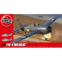 Wittmax Modelbouwpakket Militaire voertuigen - 02070A F4F-4 Wildcat Plane Plastic - 1:72 - Modelbouw