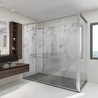 Neu.haus Wandpaneel Bladel set van 12 panelen 120x60 cm White Marble []