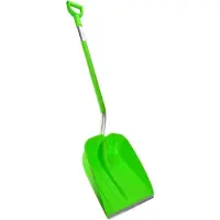 GEKO Plastic schep - Lange steel - Breed blad - Lichtgewicht - 138 cm - Groen