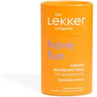 The Lekker Company 2x Deodorant Stick Have Fun Mandarijn & Citroen 40 Gr