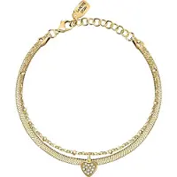 La Petite Story Love Br Yg 2 Heart 16+3 Cm Armband