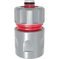 AWTOOLS AW61002 Snelkoppeling met Waterstop - 1/2 Inch - Slangkoppeling - ABS Kunststof - Voor Tuinslang - 5903678601201