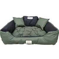 AIO Factory Hondenbed KINGDOG, 115x95 cm, gepersonaliseerd, waterdicht, groen
