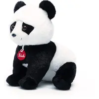 Trudi - Puppies Knuffel Panda 25 cm - Handgemaakt in Italie - Zacht pluche - Knuffeldier voor jongens en meisjes - Zwart Wit - 22x25x22 cm maat M