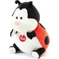 Trudi Classic Knuffel Lieveheersbeestje 25 cm - Hoge kwaliteit pluche knuffel - Knuffeldier voor jongens en meisjes - Rood Zwart - 17x25x22 cm maat M