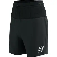 Compressport - Trail / Running kleding - Trail Racing 2-In-1 Short M Black voor Heren - Maat S - Zwart
