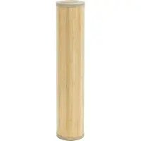 vidaXL Vloerkleed vierkant 100x100 cm bamboe lichtnaturel