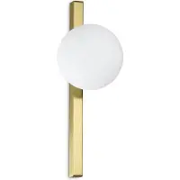 Ideal Lux Design wandlamp Binomio, messing / goud, Woon-/ Eetkamer, metaal, Modern, Wandlamp design