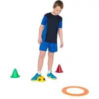 Spordas Glijdende Voetbal Geel/zwart