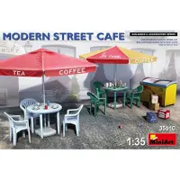 Mini art Modelbouwpakket Militaire voertuigen - 35610 Modern Street Cafe Plastic - 1:35 - Modelbouw