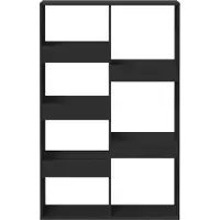 vidaXL Kamerscherm 100x33x155,5 cm bewerkt hout zwart