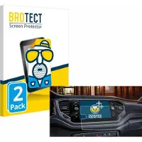 BROTECT - Screenprotector voor Volkswagen Touran 2.0 Discover Media 8" 2019 - Folie Beschermfolie matte 2 Stuks