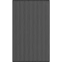 vidaXL Deurmat 90x150 cm gestreept 90x150 cm zwart en grijs