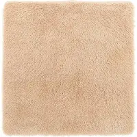 vidaXL Hoogpolig vloerkleed NAVARRA 200x200 cm polyester beige