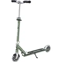 Globber Kinderstep - Flow - Groen/chrome - Lichtgevende wielen - Vouwbaar - Vanaf 5 jaar