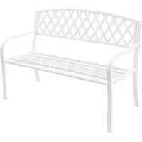 Casa.pro Tuinbank Opsasar 127x54x88 cm wit