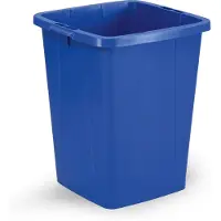 Durable DURABIN 90 afvalbak, vierkant, blauw, Vuilnisbak, Blauw