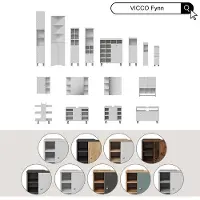 Vicco Fynn Midikast – 30 x 95 cm Wit