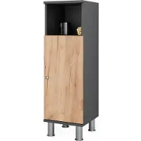 Vicco Fynn Midikast – 30 x 95 cm Antraciet/gouden eik