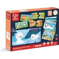 Hape Dierenfamilies Puzzel 36 Stukken