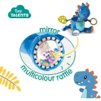 SES Creative - Tiny Talents - Tex - Sensory T-rex - stimuleert zintuigen - Sensorisch speelgoed - lekker zacht - dinosaurus knuffel - baby speelgoed - Dinosaurus Speelgoed
