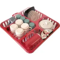 Ecoiffier 100% Chef Kleurrijke Afdruiprek met Accessoires - 30cm