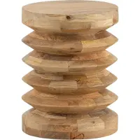 Wohnling Bijzettafel mangohout bruin 35x35 cm - WL7.306