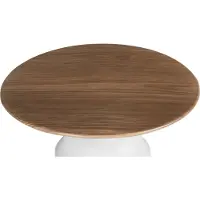 Beliani BRIOCHE - Gebaksstandaard - Wit/Licht hout - IJzer/Hout