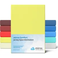 Eterea Cosmesi Naturale etérea Jersey Hoeslaken 80x160 - 80x180 cm Oekotex Made in Green - 100% katoen - Geel