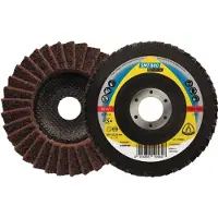 Klingspor Lamellenschuurschijf | d. 125 mm korreling very fine conisch | RVS normale korund | 5 stuks - 278500 278500