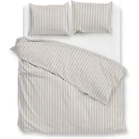 Zohome Zo Home Dekbedovertrek Righe di Percalle - light taupe 260x200/220cm
