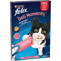 Felix Kattensnack Deli Moments Liquid Zalm 4 x 10 gr