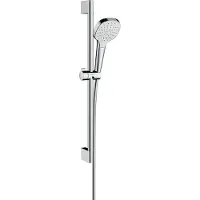 Hansgrohe Croma Select E glijstangset - 90cm - 1 straalsoort - wit/chroom (wit)