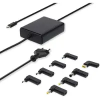 Nedis Notebook-adapter - Usb-c Naar 8x Dc-voedingsadapters - 1,5m- Zwart