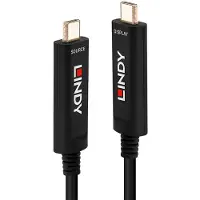 Lindy 38501 USB-kabel 5 m USB C Zwart
