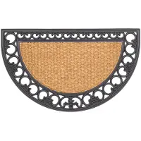 Overig Gazelle Deurmat Halfrond - Kokos Rubber - Natuurlijk - 45x75cm