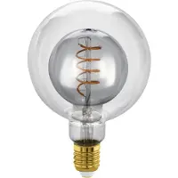 Eglo LED lamp E27 | Bol G125 | Filament | Smokey | 2000K | Dimbaar | 2W